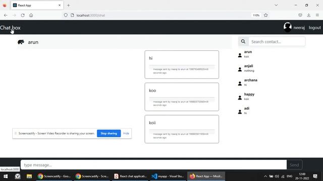 chat applicaion UI using react-redux смотреть онлайн