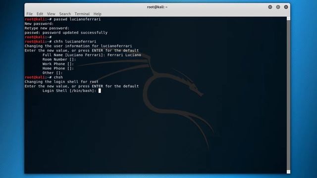 Kali Linux Users and Groups Management Tutorial смотреть онлайн