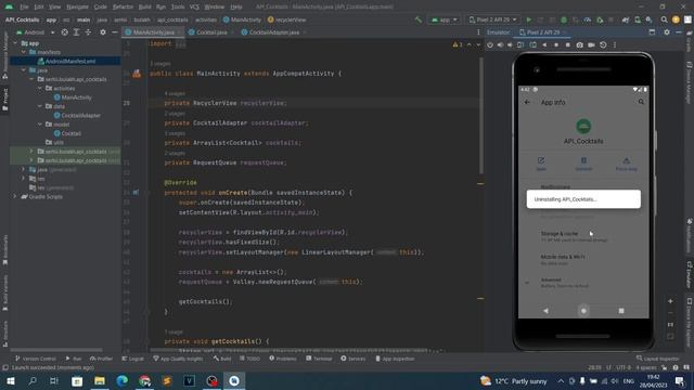 Приложение Коктейли на Java в Android Studio. Урок 09_2. Фиксим баг. смотреть онлайн