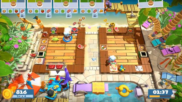 WR! Overcooked 2 DLC lvl 1-3 Co-op смотреть онлайн