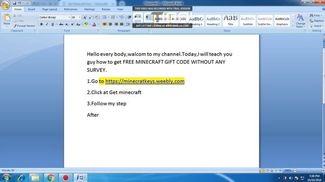 (OUTDATE) how to get MINECRAFT GIFT CODE FREE WITHOUT ANY SURVEY смотреть онлайн