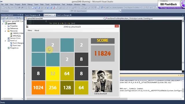 Game 2048 C# -Share Full Code смотреть онлайн