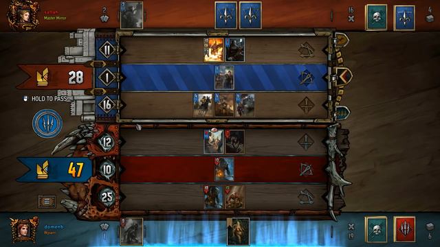Gwent: The Witcher Card Game - Monsters Blood Moon Fog deck- Dagon Gameplay смотреть онлайн