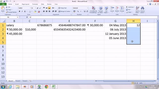 Free Learn MS-Excel 2010 Topic : Number Format in hindi by Sarvesh Saroha смотреть онлайн