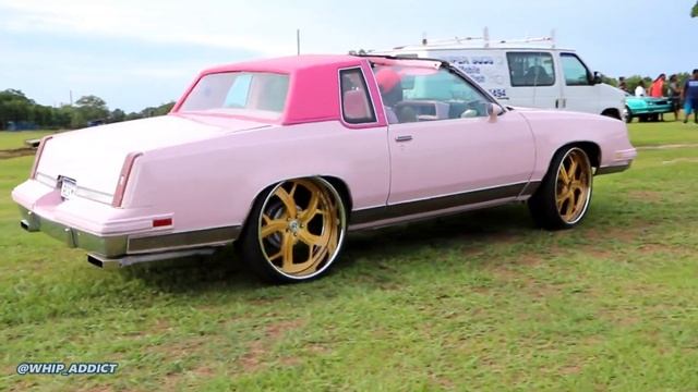 WhipAddict: Pink 84' T-Top Oldsmobile Cutlass, Pink Interior, Brushed Gold Rucci 24s, Female Owned смотреть онлайн