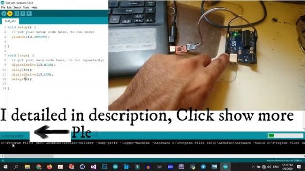 Arduino with USB to TTL CP2102 IC