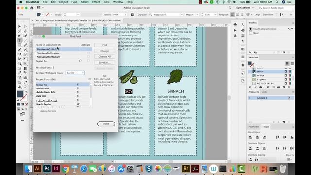 How to Replace all Fonts in Adobe Illustrator смотреть онлайн