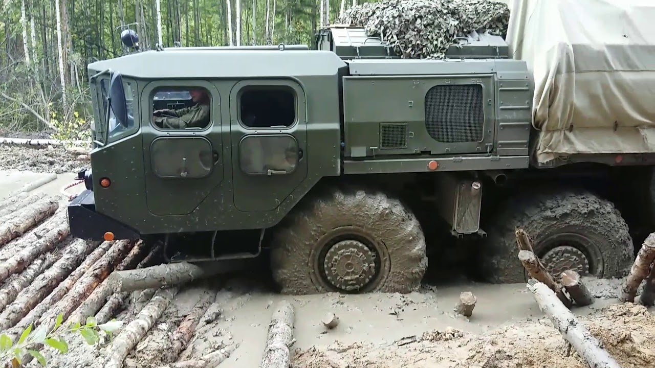 МАЗ-543 по бездорожью смотреть онлайн