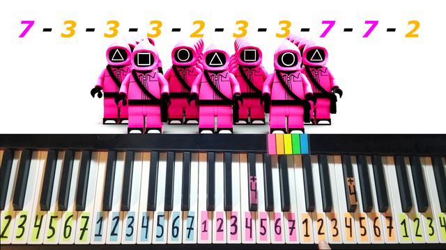 Squid Game -Easy Piano Tutorial смотреть онлайн
