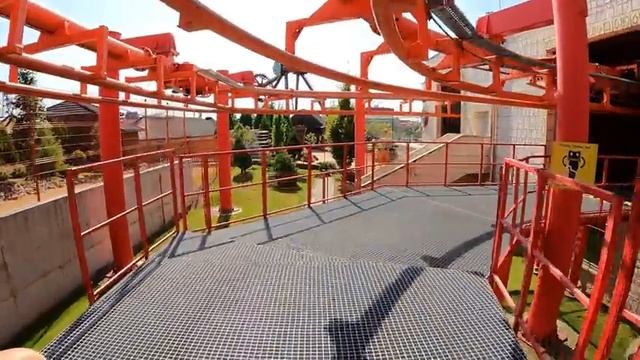The Mayan Roller Coaster Ride at Theme Park Energylandia in Poland смотреть онлайн