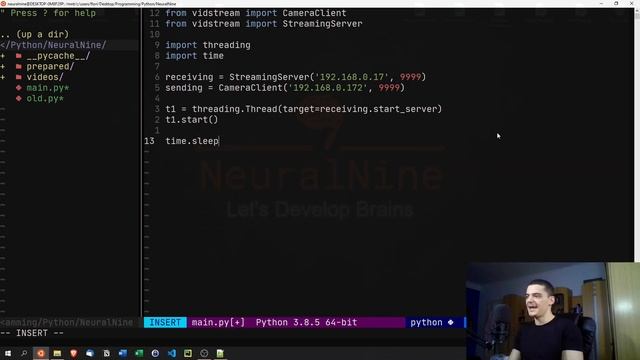 Camera Chat in Python смотреть онлайн