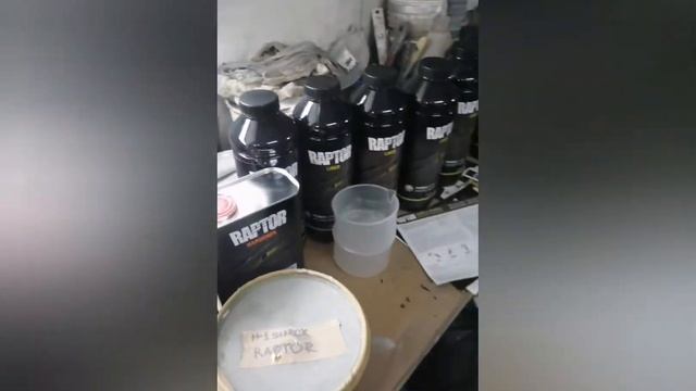 Покраска в Раптор   Хендай старекс H1 #раптор #кузовнойремонт