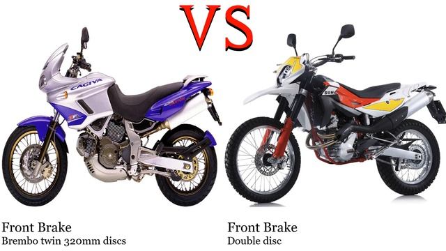 Cagiva Gran Canyon 900 Vs SWM RS 650 R Test Specification Comparison