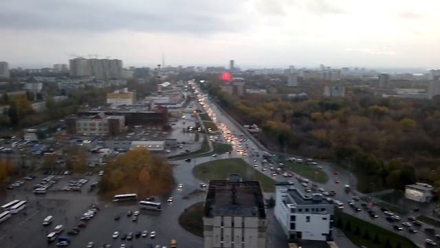Вид на Самару с 24 этажа. смотреть онлайн