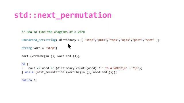 STL Algorithms 4: std::next_permutation & std::prev_permutation смотреть онлайн
