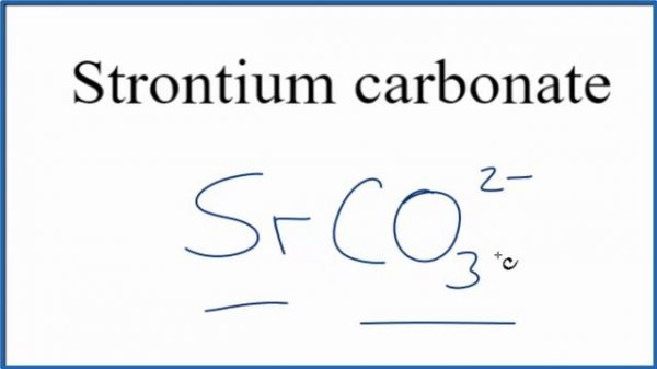 How to Write the Formula for Strontium carbonate