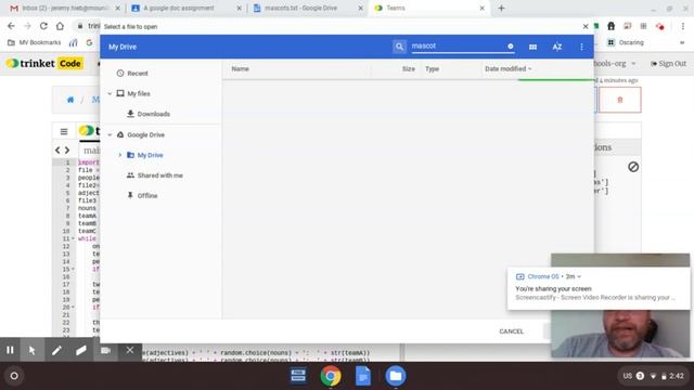 Using existing text files Trinket смотреть онлайн