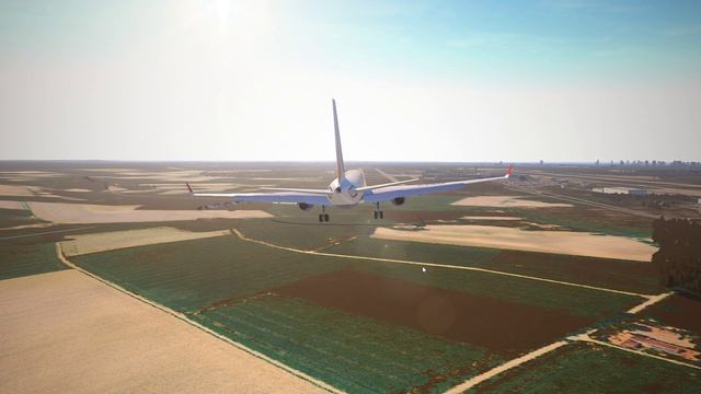 Посадка Ту-214 в Пулково. X-plane 11 смотреть онлайн