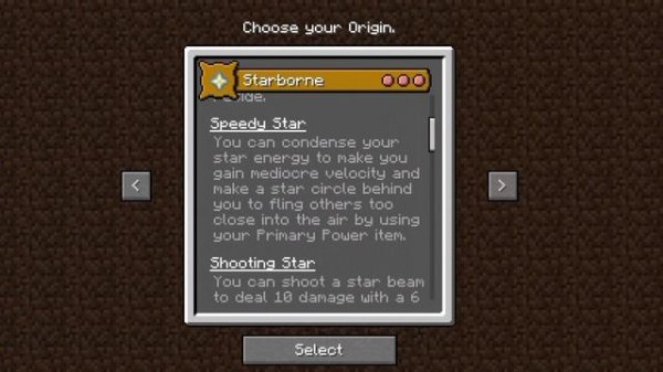 Origins Mod For Minecraft Bedrock Edition & Pocket Edition