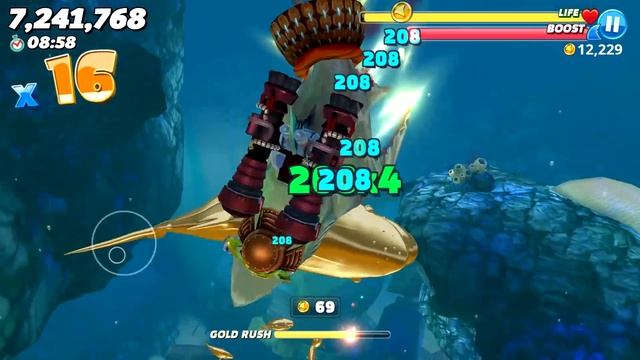 MEGALODON Vs MEGALODON (HUNGRY SHARK EVOLUTION Vs WORLD)