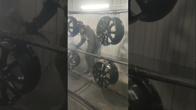 Диски Mazda Чёрный глянец порошковая покраска покрытие полимером ремонт восстановление +38050320326 смотреть онлайн