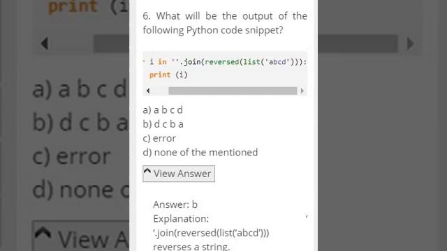MCQ's part 2 loops PYTHON смотреть онлайн
