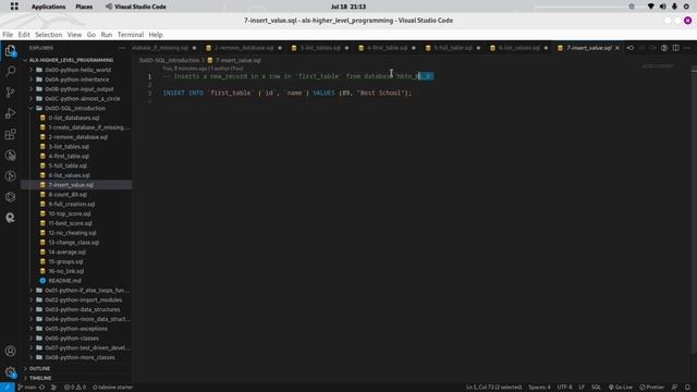 0x0D. SQL - Introduction ALX SE 100% ++ Done смотреть онлайн