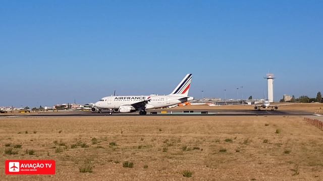 Airbus A318 | Air France | Arrival And Departure | Lisbon Airport (LIS/LPPT)