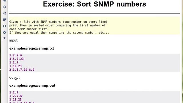 Beginner Perl Maven tutorial: 10.18 - Exercise: sort SNMP numbers смотреть онлайн