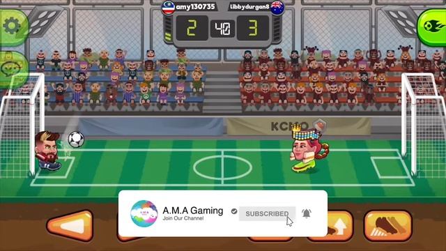 Head Balls gameplay top scorer , kids funny soccer game смотреть онлайн