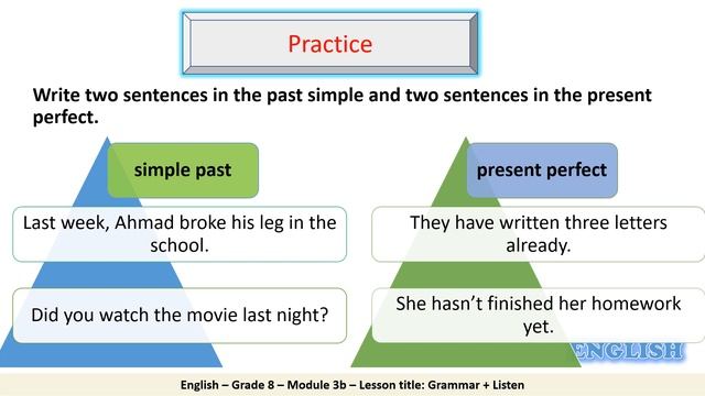 Grade 8 English 3b Grammar + Listen смотреть онлайн