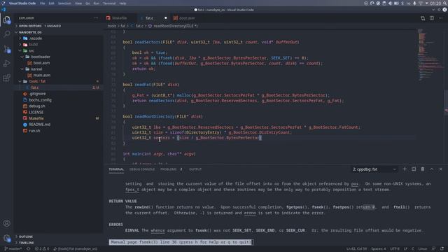 Building an OS - 3 - The FAT file system смотреть онлайн