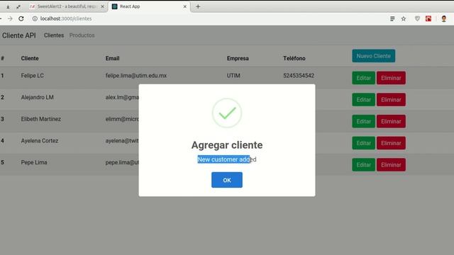 Desarrollo de aplicación ReactJS - parte 5 смотреть онлайн