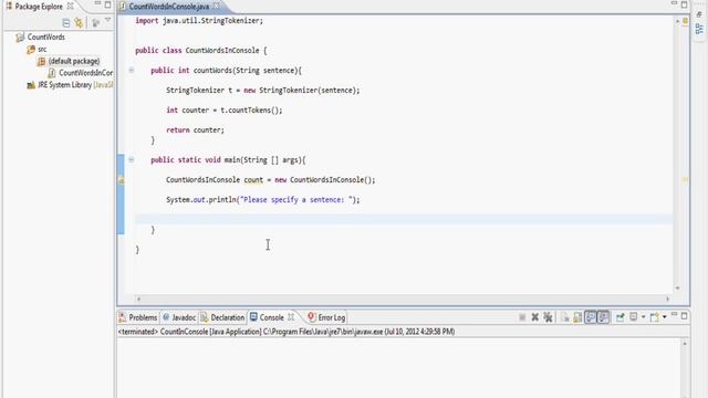 Count Words Java Console Application смотреть онлайн