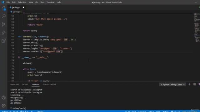 How to create JARVIS -- part 12 send email смотреть онлайн
