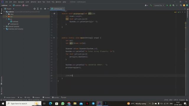 Selection Sort In Java @Codimee смотреть онлайн