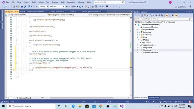 crud operation in web api net core with EF Core & Swagger смотреть онлайн