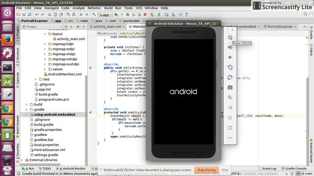 Scan Barcode in Portrait mode using Zxing Library смотреть онлайн