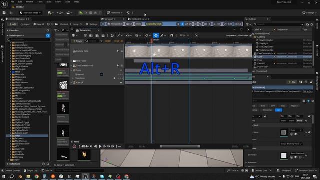 UE5 short tutorials: Ускоряем работу! Подборка самых полезных быстрых клавиш для Секвенсера смотреть онлайн