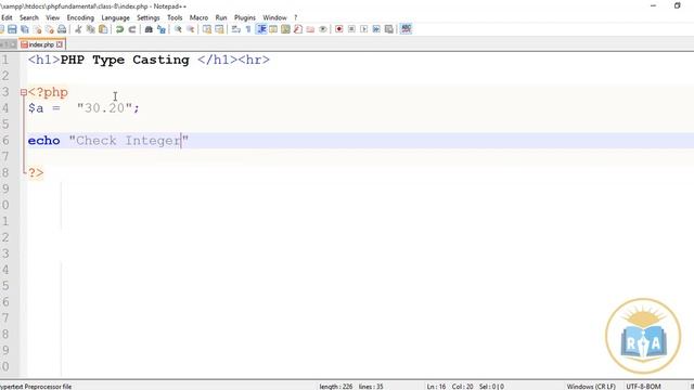 PHP Fundamental Bangla Tutorials class-8 : php type casting смотреть онлайн