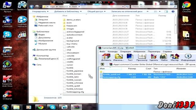 КАК ПОМЕНЯТЬ ШРИФТ В [CS:GO] смотреть онлайн
