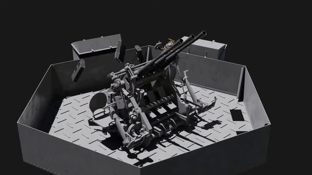 Type 96 25mm AA gun Test Animation смотреть онлайн