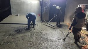 Заливка бетона по маякам 5 кубов за 5 минут