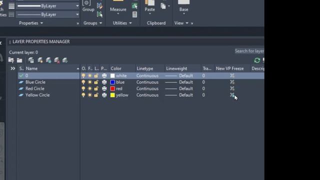 AutoCAD-VP Freeze/ Freeze layer in viewport смотреть онлайн