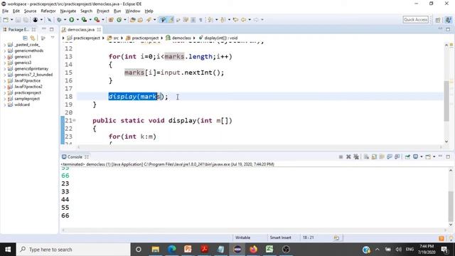 Java Programming - Passing Arrays to Methods and Returning Arrays - CSE1007 смотреть онлайн