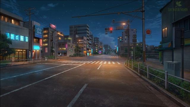 City Sounds | City Street At Night | City Ambience | City Soundscape At Night
