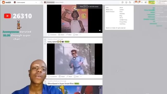 Funny moments of ishowspeed (Bonus video) смотреть онлайн