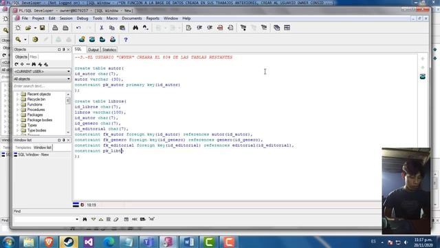 PL/SQL DEVELOPER - Creacion de tablas para otro usuario смотреть онлайн