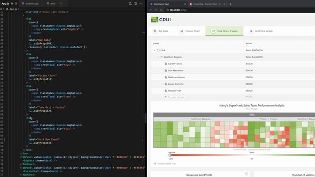 Sencha's GRUI (Grid for React UI) 1.1 Launch Webinar смотреть онлайн
