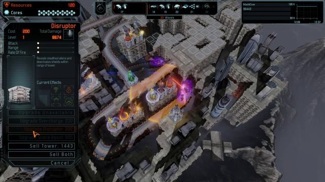 Defense Grid 2 Gold Medal Walkthrough [Hard] Mission 9 Precipice - No Tower Items смотреть онлайн